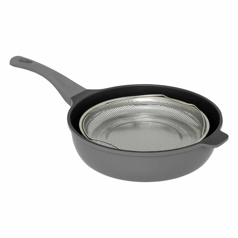 5five Simply Smart Sauteuse, Pfanne, Sautierpfanne, Servierpfanne, Aluminium, Grau, 28 cm, 189456A