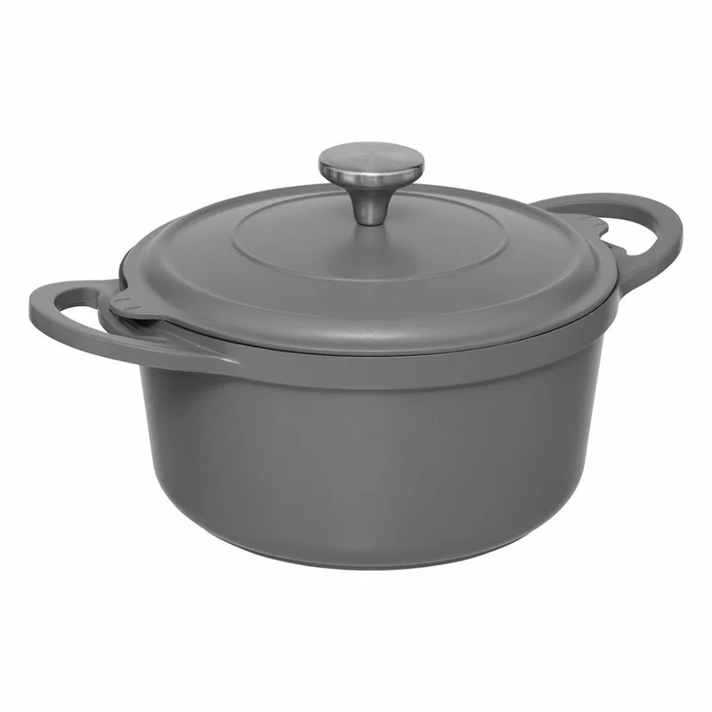 5five Simply Smart Dampfgarer, Dampfkochtopf, Kochtopf, Kasserolle, Aluminium, Grau, 24 cm, 189457A
