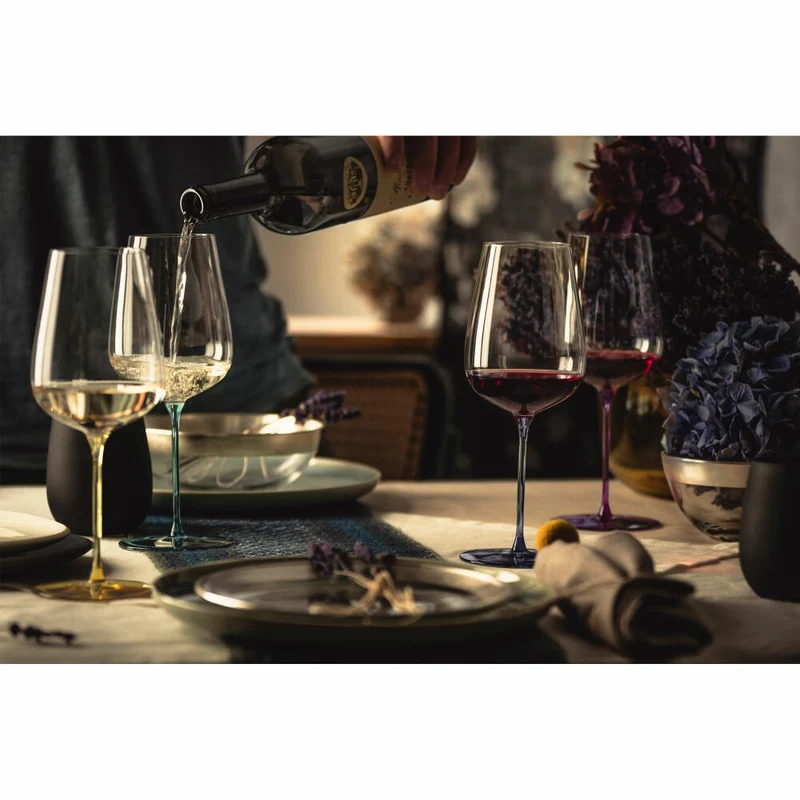 Eisch Allroundgläser Inspire Sensisplus, 2er Set, Champagnerglas, Weinglas, Kristallglas, Aqua, 400 ml, 15437072