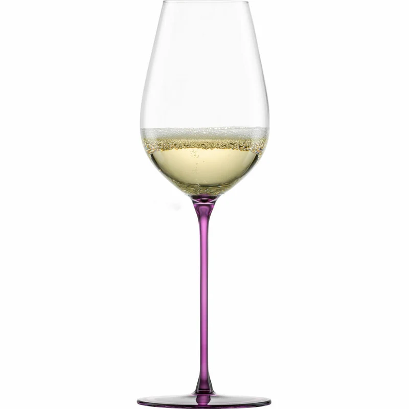 Eisch Allroundgläser Inspire Sensisplus, 2er Set, Champagnerglas, Weinglas, Kristallglas, Malve, 400 ml, 15437074