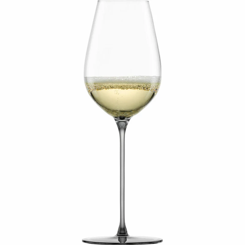 Eisch Allroundgläser Inspire Sensisplus, 2er Set, Champagnerglas, Weinglas, Kristallglas, Grau, 400 ml, 15437075