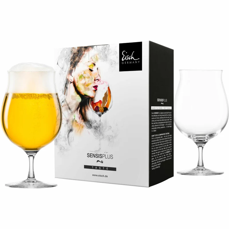 Eisch Biergläser Universal 2er Set Superior Sensis plus, Bierglas, Biertulpe, Kristallglas, 520 ml, 25005216