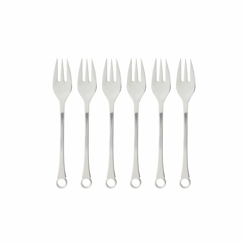 Gense Kuchengabel Pantry 6er Set, Besteck, Gabeln, 18/8 Edelstahl, 16 cm, 20522