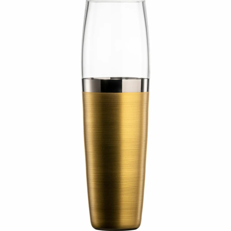 Eisch Vase Haptics, Blumenvase, Dekovase, Kristallglas, Gold / Platin, H 32 cm, 78444232