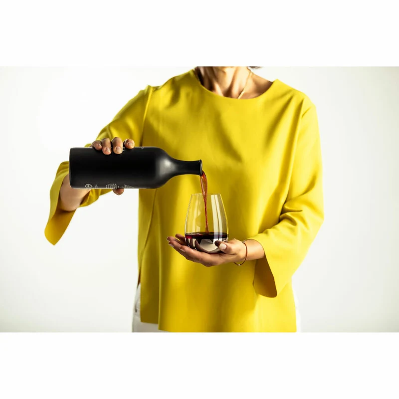 Eisch Allround / Wein-Becher Rotwein Elevate, 2er Set, Weinglas, Trinkglas, Kristallglas, Platin, 550 ml, 15009906