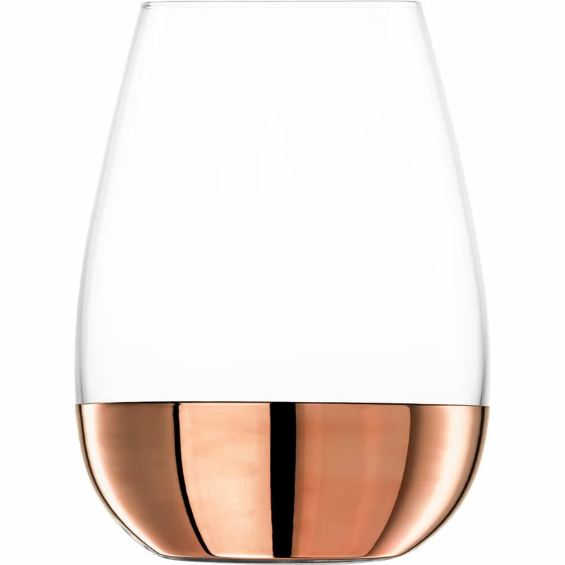 Eisch Allround / Wein-Becher Rotwein Elevate, 2er Set, Weinglas, Trinkglas, Kristallglas, Kupfer, 550 ml, 15009907
