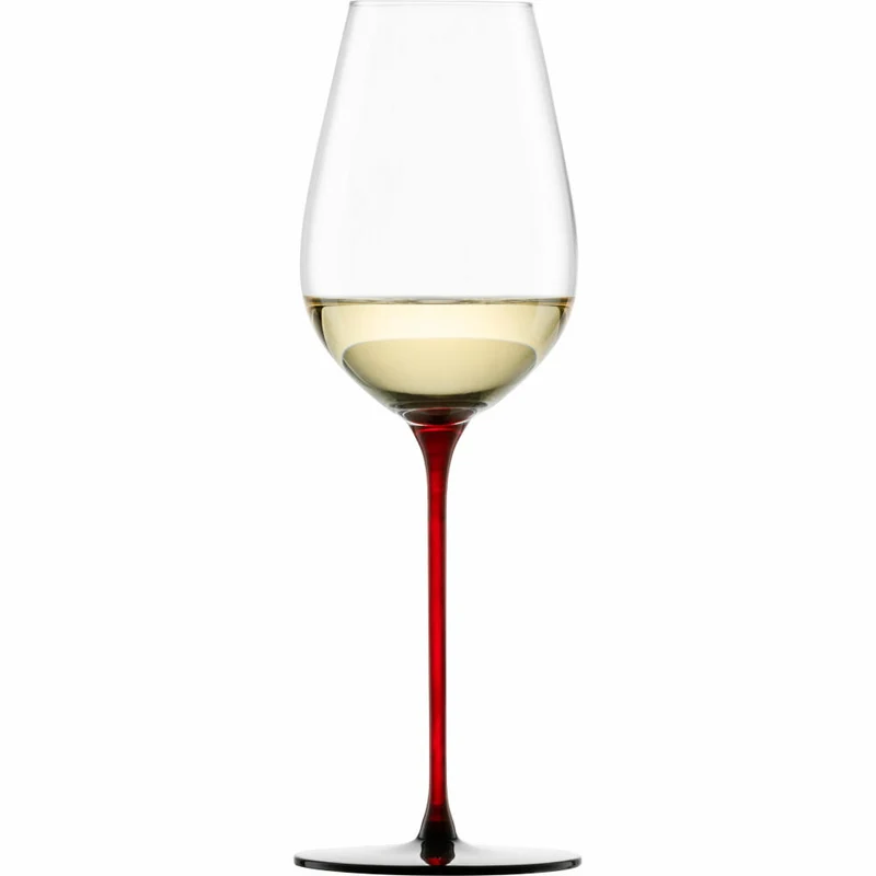 Eisch Allroundgläser Red Sensisplus, 2er Set, Weinglas, Weißweinglas, Champagnerglas, Kristallglas, Rot / Schwarz, 400 ml, 15432070