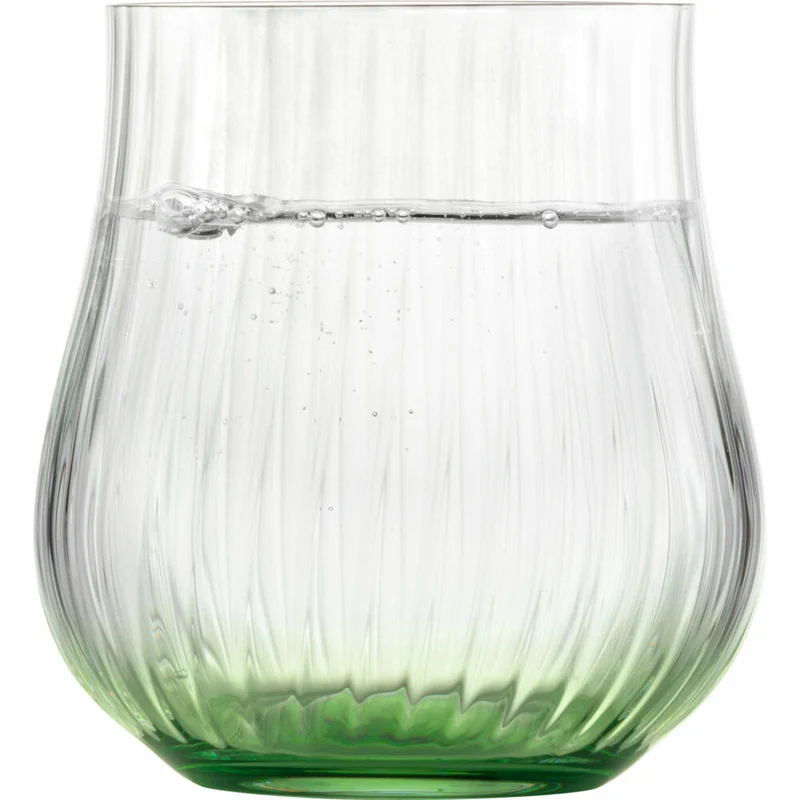 Eisch Allround Becher Rising, 2er Set, Trinkbecher, Trinkglas, Gläser, Kristallglas, Dunkelgrün, 400 ml, 78711317