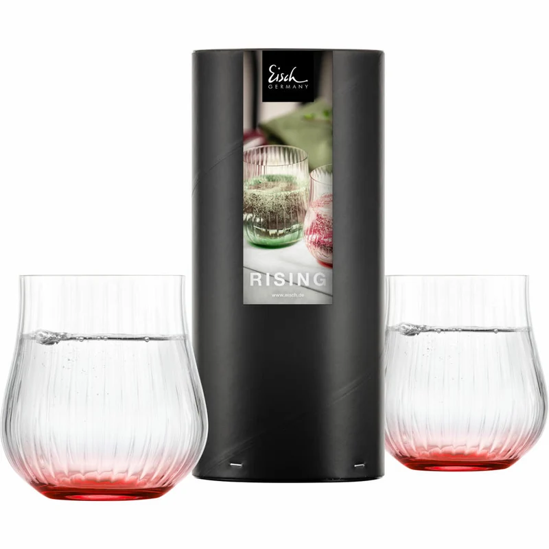 Eisch Allround Becher Rising, 2er Set, Trinkbecher, Trinkglas, Gläser, Kristallglas, Rot, 400 ml, 78711318