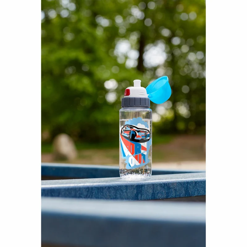 Emsa Trinkflasche Drink2Go Rennfahrer, Kinderflasche, Tritan, Bunt, 500 ml, N30332