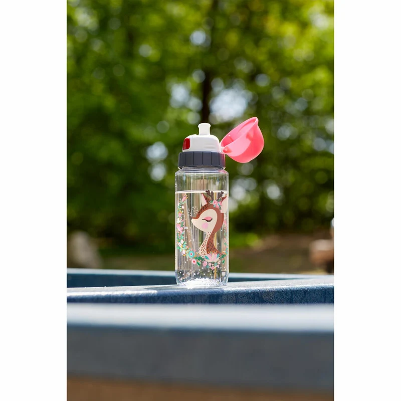 Emsa Trinkflasche Drink2Go Hirsch, Kinderflasche, Tritan, Bunt, 500 ml, N30333