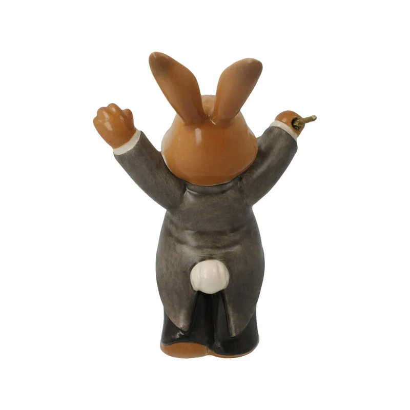 Goebel Figur Hase Genial Dirigent, Osterhase, Steingut, Bunt, 8 cm, 66845991