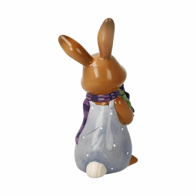 Goebel Figur Hase Kleiner Kavalier, Osterhase, Steingut, Bunt, 12 cm, 66846111