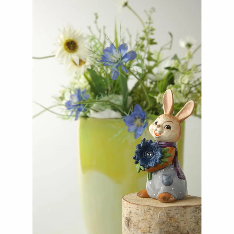 Goebel Figur Hase Kleiner Kavalier, Osterhase, Steingut, Bunt, 12 cm, 66846111