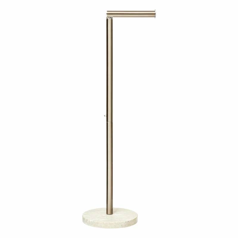 5five Simply Smart Toilettenpapierhalter Come, Klopapierhalter, Klopapierständer, Polyresin, Edelstahl, Beige, 200164A