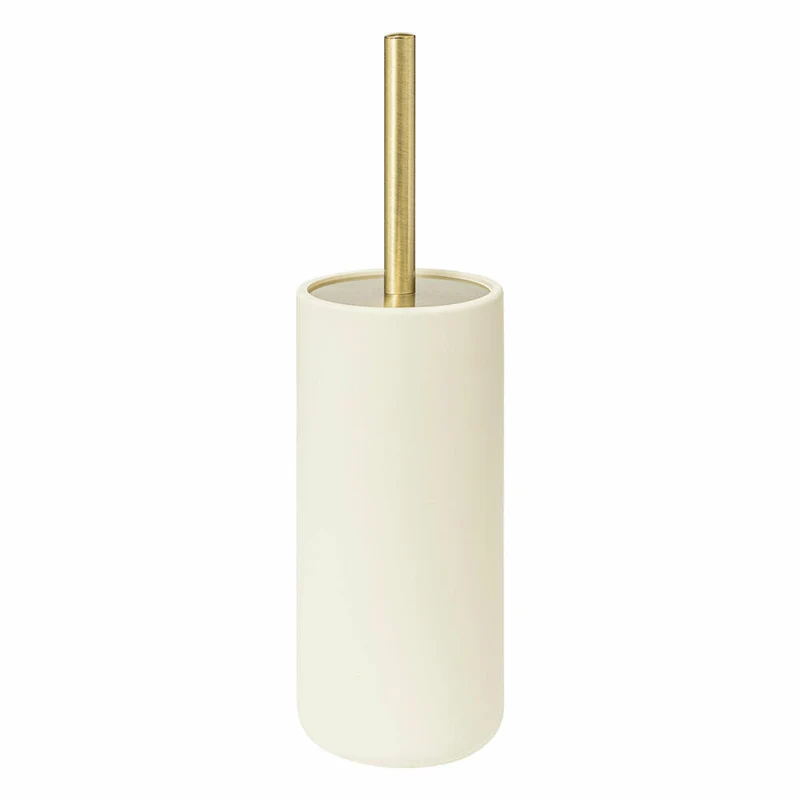 5five Simply Smart Toilettenbürste Duo, Toilettenbürstengarnitur, WC Bürste, Polyresin, Beige, 200166A