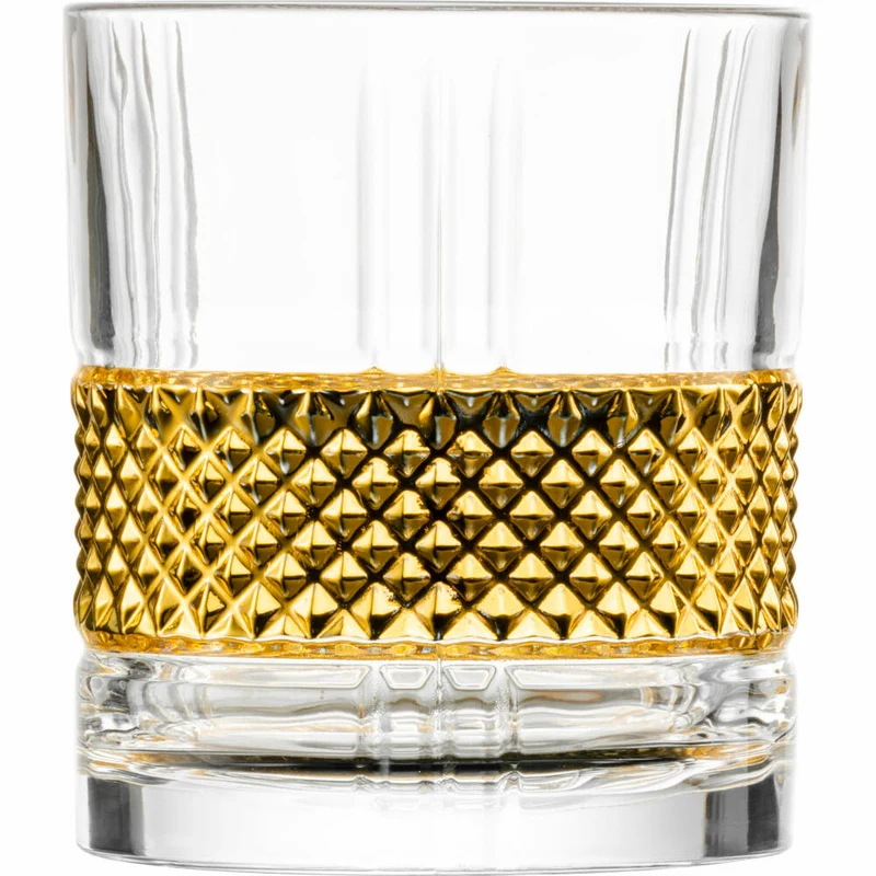 Eisch Whiskygläser 2er Set Glen, Whiskyglas, Tumbler, Whiskybecher, Kristallglas, Gold, 330 ml, 78854418