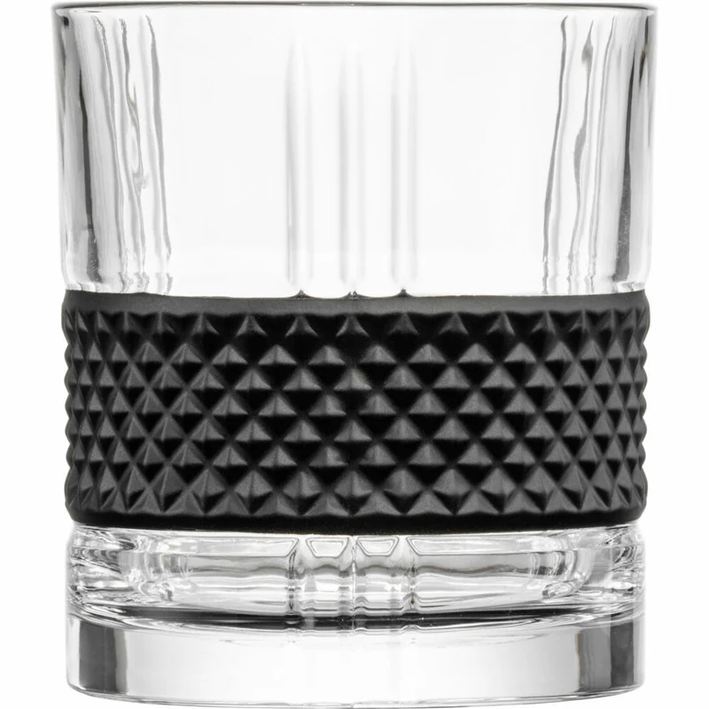 Eisch Whisky Set Glen, 3-tlg., Whiskygläser, Karaffe, Whiskybecher, Kristallglas, Schwarz, 78884598