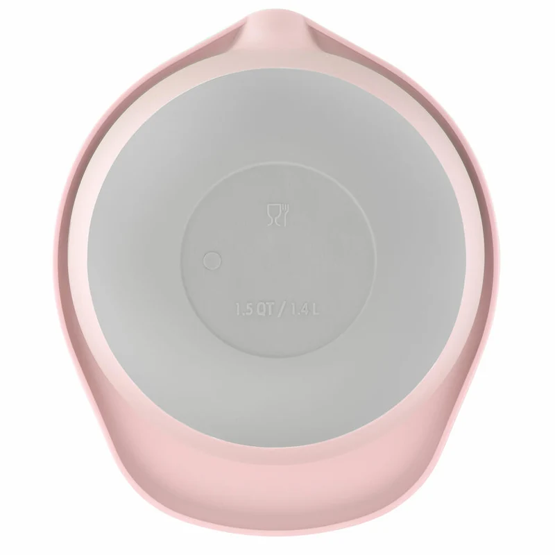Emsa Rührschüssel Prep & Bake, PP-Kunststoff, TPR, Rosa, Grau, 1.4 L, K32414