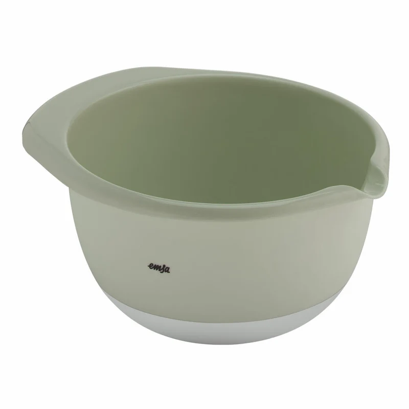 Emsa Rührschüssel Prep & Bake, PP-Kunststoff, TPR, Grün, Grau, 2.8 L, K32428