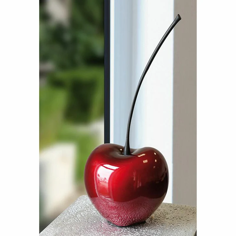 Gilde Kirsche Celebration, Dekoration, Dekoobjekt, Skulptur, Keramik, Dunkelrot, H 36 cm, 46488