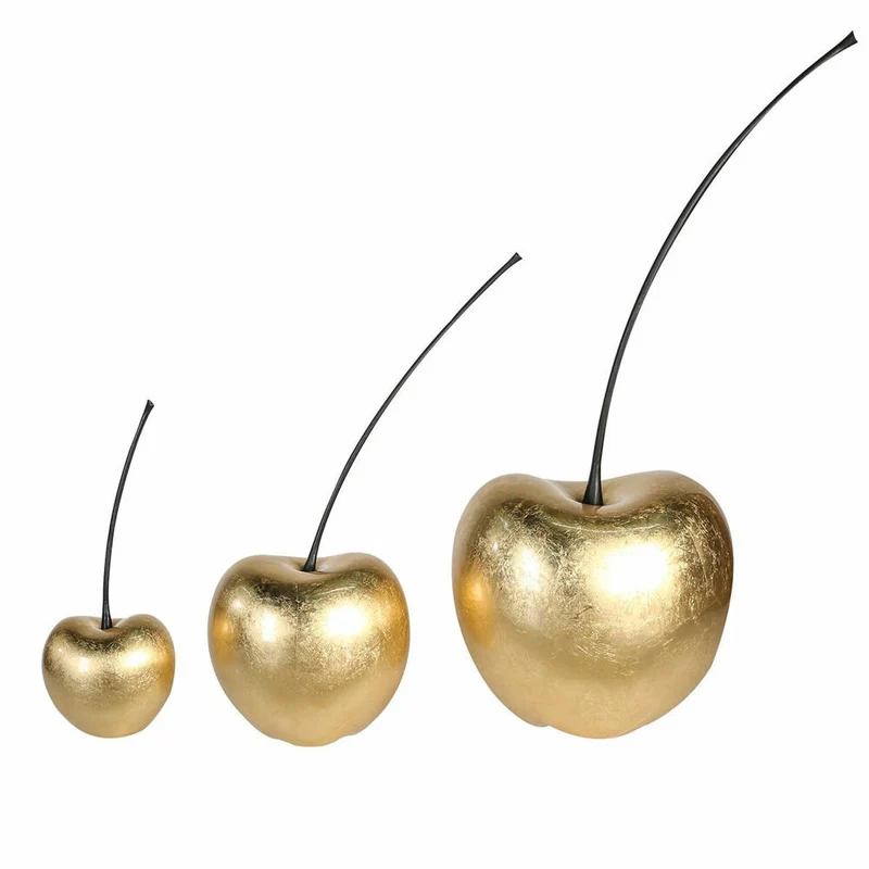 Gilde Kirsche Celebration, Dekoration, Dekoobjekt, Skulptur, Keramik, Goldfarben, H 88 cm, 56152