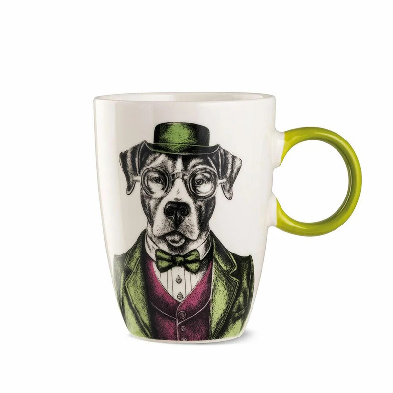 Gilde Tasse Human Essence Hundmotiv, Becher, Kaffeetasse, Hund, Porzellan, Ø 9 cm, 81536