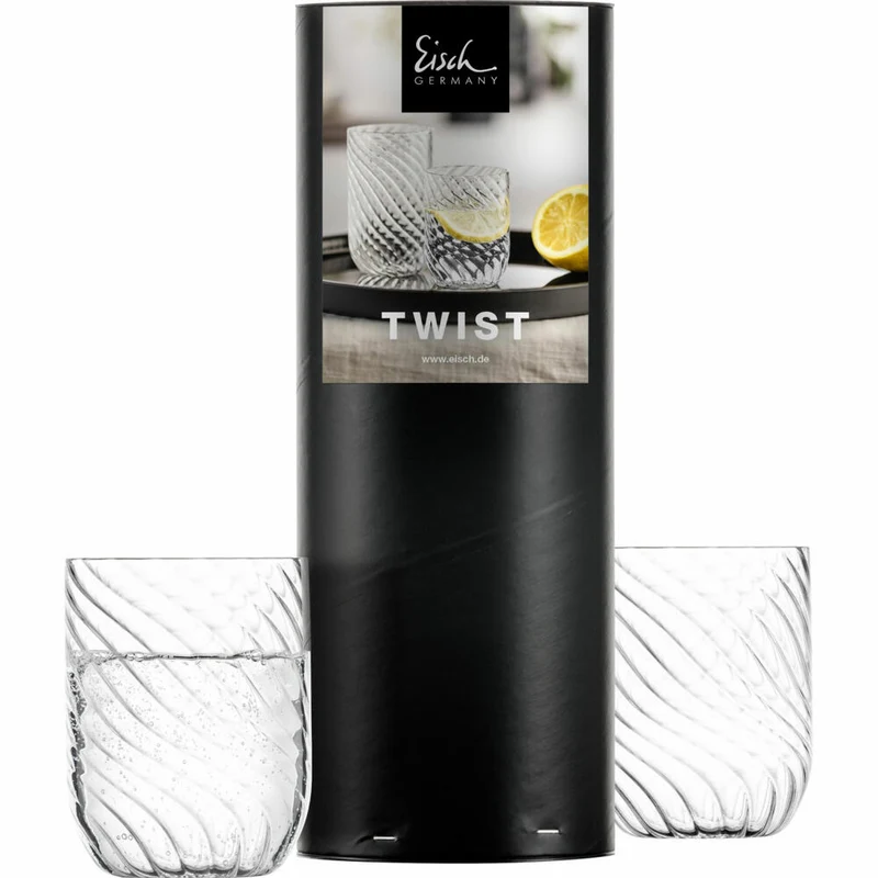 Eisch Becher Twist, 2er Set, Trinkbecher, Trinkglas, Wasserglas, Kristallglas, 270 ml, 78913391