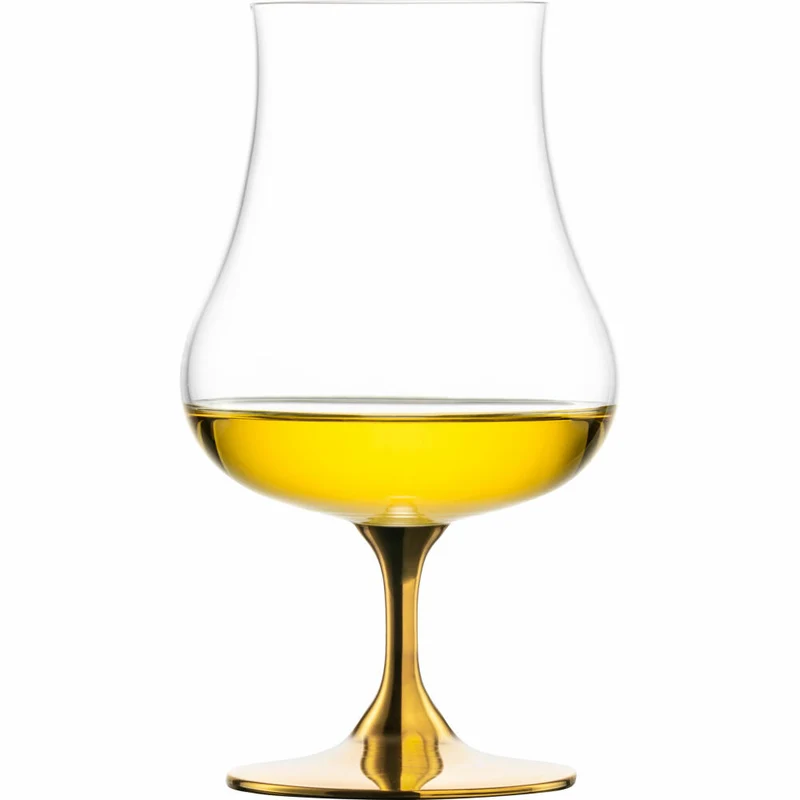 Eisch Universal Spirituosenglas Gentleman, mit Aromadeckel, Cognacglas, Whiskyglas, Gold, 220 ml, 86551214