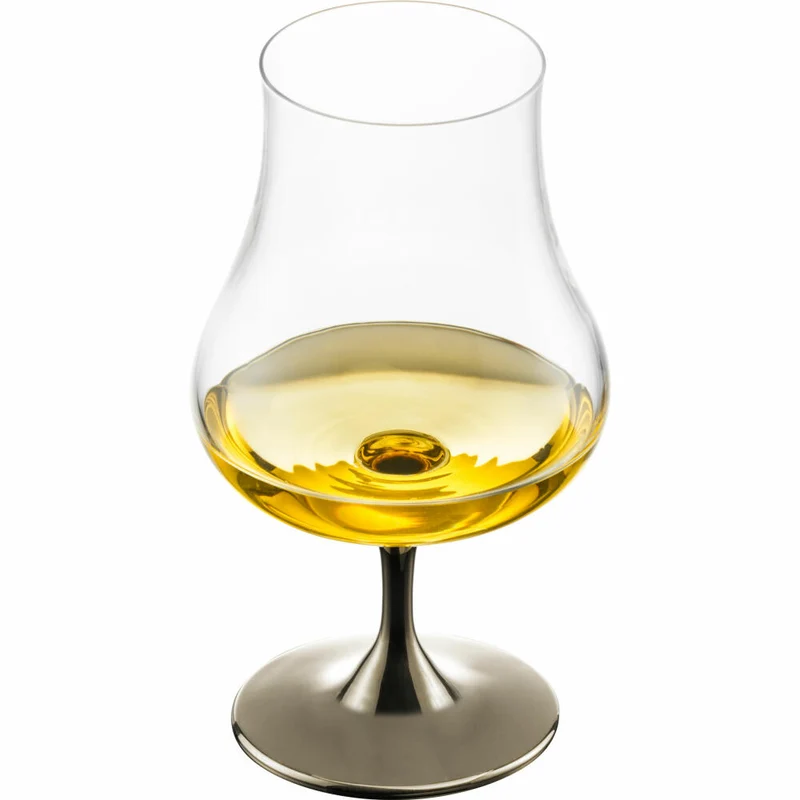 Eisch Universal Spirituosenglas Gentleman, mit Aromadeckel, Cognacglas, Whiskyglas, Platin, 220 ml, 86551215