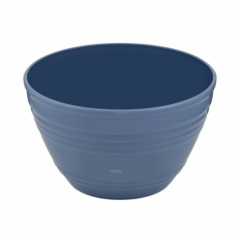 Emsa Rührschüssel Prep & Bake mit Deckel, Kunststoff, Silikon, Blau, 4.15 L, K32541