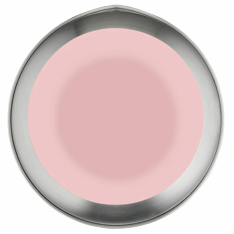 Emsa Rührschüssel Prep & Bake, Edelstahl, Silikon, Rosa, Silberfarben, 18 cm / 2 L, K32718
