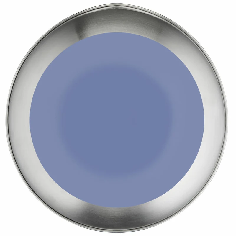Emsa Rührschüssel Prep & Bake, Edelstahl, Silikon, Blau, Silberfarben, 22 cm / 4 L, K32722