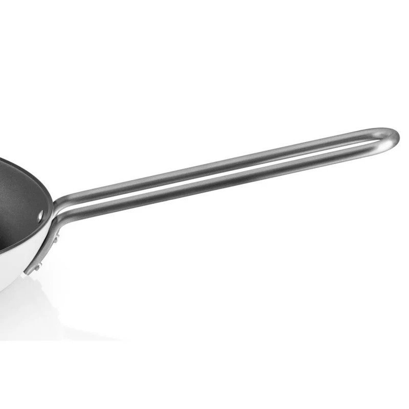 Eva Trio White Line Bratpfanne, Pfanne, Induktionsgeeignet, Aluminium, Edelstahl, Keramik Beschichtung, White, 24 cm, 266424