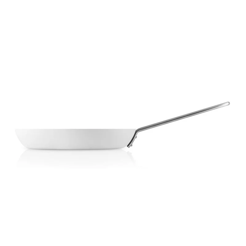 Eva Trio White Line Bratpfanne, Pfanne, Induktionsgeeignet, Aluminium, Edelstahl, Keramik Beschichtung, White, 24 cm, 266424