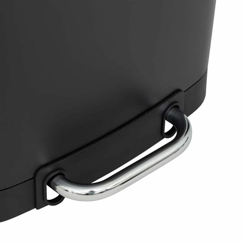 5five Simply Smart Mülleimer Ariane, Pedal-Abfalleimer, Stahl / Kunststoff, Schwarz, 20 L, 202421A