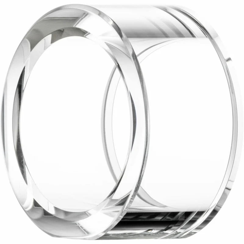 Eisch Serviettenringe, 2er Set, Serviettenhalter, Servietten Ringe, Kristallglas, Transparent, 50 mm, 77290505