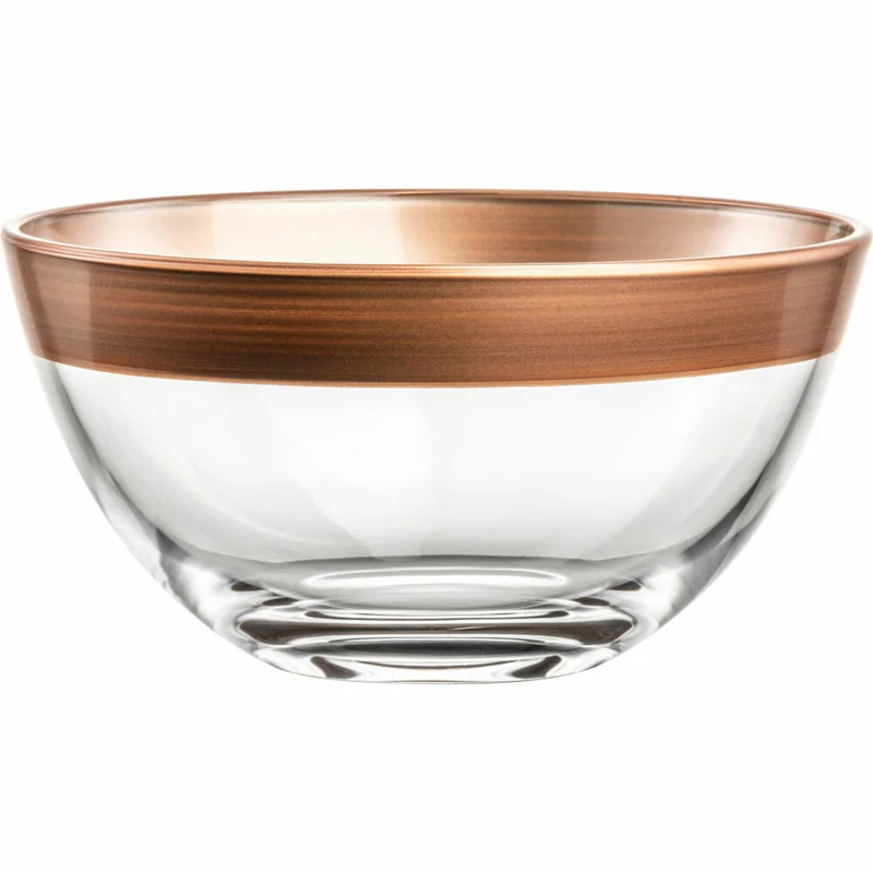 Eisch Schalen Kaya Copper, 2er Set, Dessertschale, Dipschale, Schale, Kristallglas, Kupfer, Ø 14 cm, 77356714