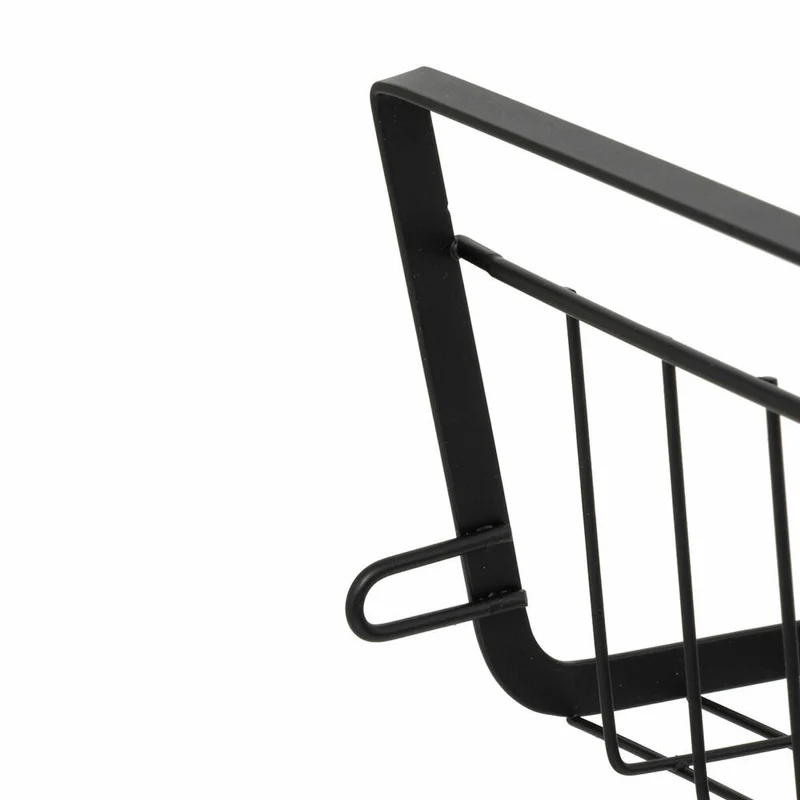 5five Simply Smart Hang Shelve, Hängekorb, Einhängekorb, Korb, Regal, Stahl, Schwarz, 31.5 cm, 203129