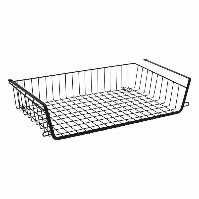 5five Simply Smart Hang Shelve, Hängekorb, Einhängekorb, Korb, Regal, Stahl, Schwarz, 51.5 cm, 203140