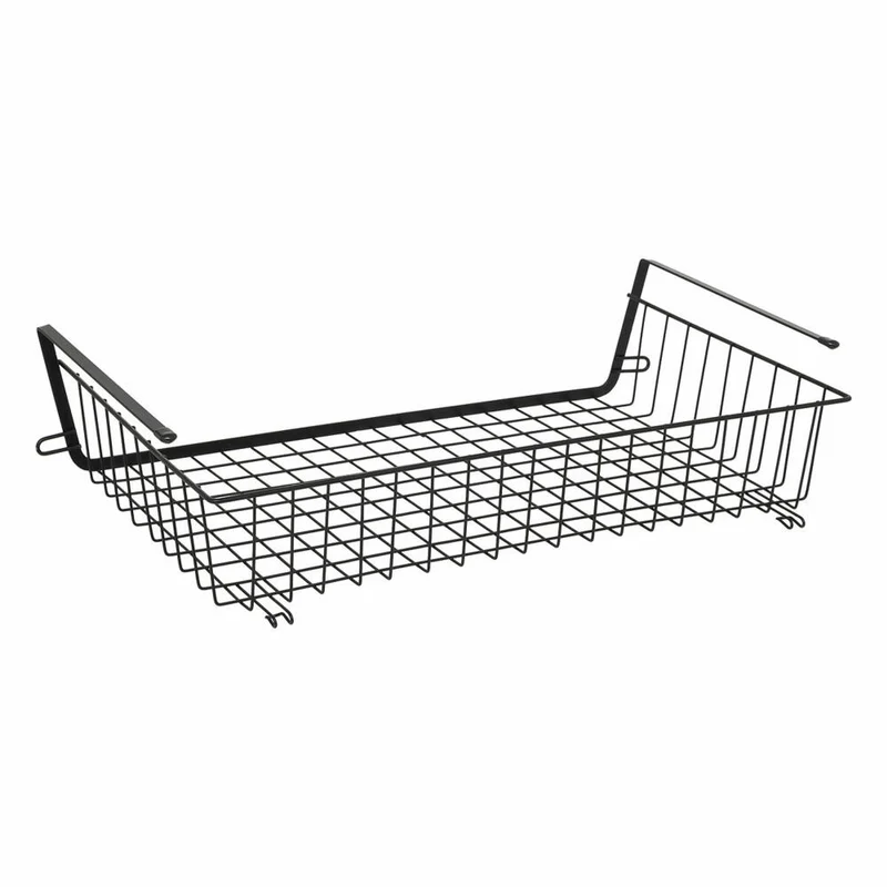 5five Simply Smart Hang Shelve, Hängekorb, Einhängekorb, Korb, Regal, Stahl, Schwarz, 51.5 cm, 203140