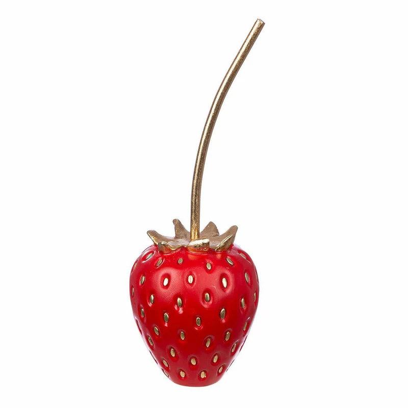 Gilde Erdbeere Frutilla, Dekoration, Dekoobjekt, Skulptur, Poly, Rot, H 29 cm, 34495