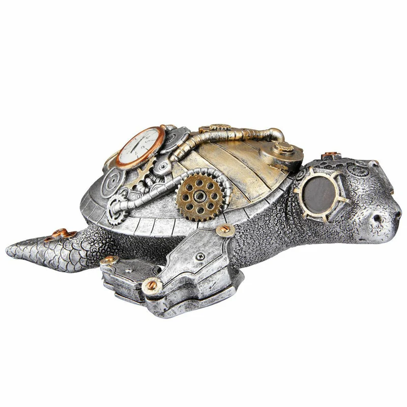 Casablanca by Gilde Poly Skulptur Steampunk Turtle, Schildkröte, Dekofigur, Dekoration, Kunstharz, 37472