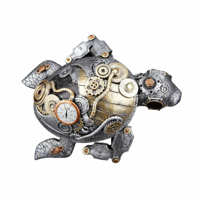 Casablanca by Gilde Poly Skulptur Steampunk Turtle, Schildkröte, Dekofigur, Dekoration, Kunstharz, 37472
