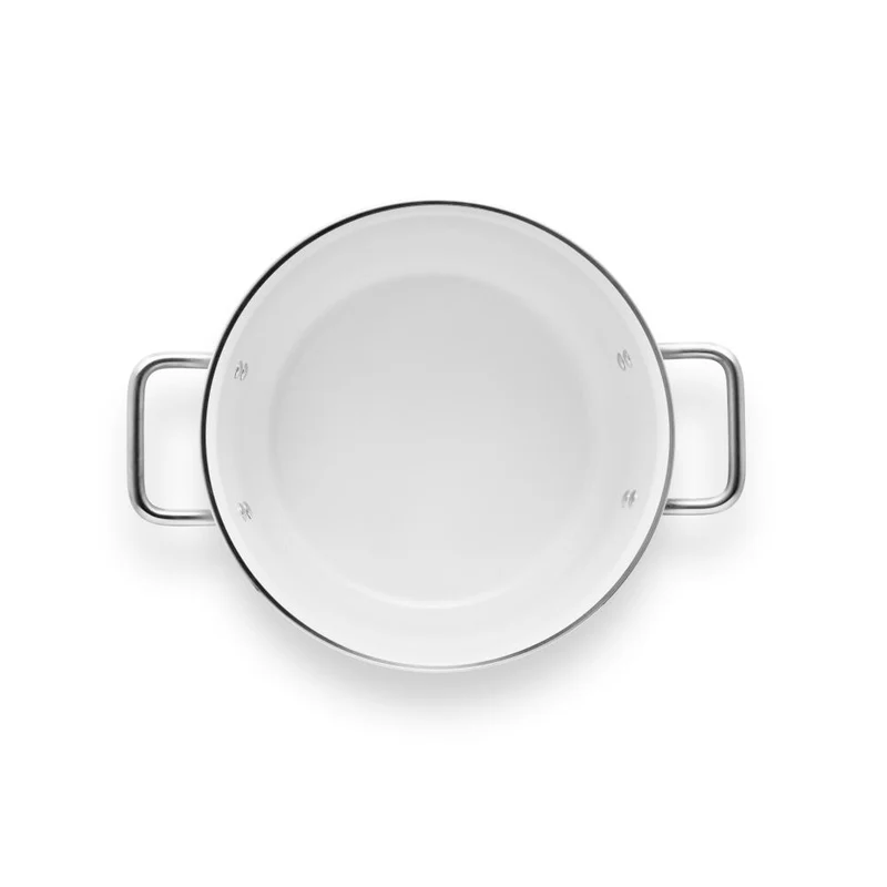 Eva Trio White Line Topf, Kochtopf, Aluminium, Edelstahl, Keramik Beschichtung, White, 1.8 L, 266625