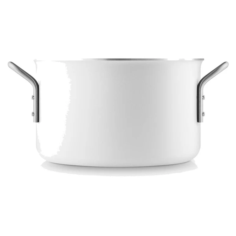 Eva Trio White Line Topf, Kochtopf, Aluminium, Edelstahl, Keramik Beschichtung, White, 3.8 L, 266638