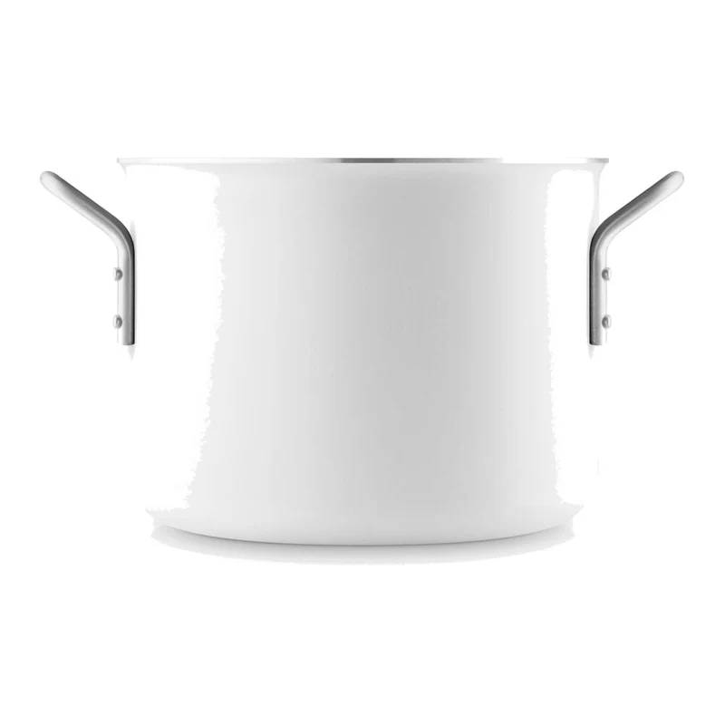 Eva Trio White Line Topf, Kochtopf, Aluminium, Edelstahl, Keramik Beschichtung, White, 4.8 L, 266648