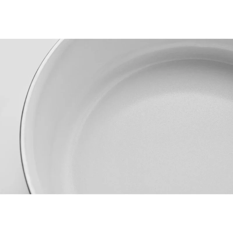 Eva Trio White Line Topf, Kochtopf, Aluminium, Edelstahl, Keramik Beschichtung, White, 4.8 L, 266648
