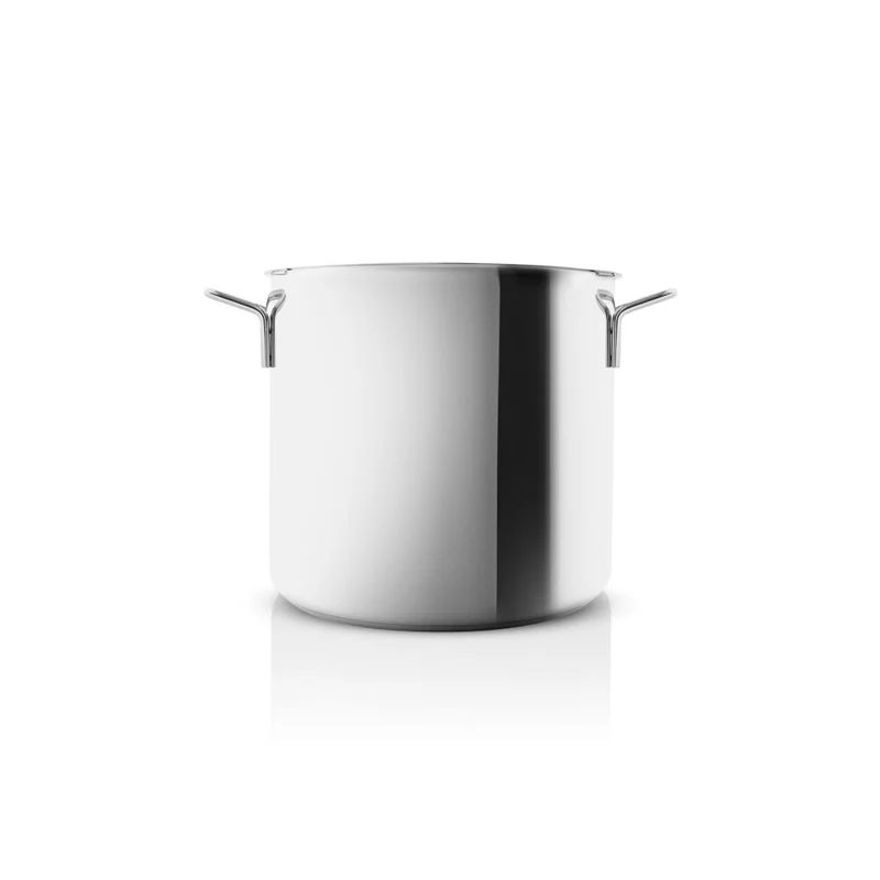 Eva Trio Stainless Steel Topf, Kochtopf, Induktionsgeeignet, Aluminium, Edelstahl, Polished Steel, 15 L, 302415