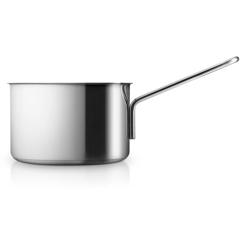 Eva Trio Stainless Steel Kasserolle, Kochtopf, Induktionsgeeignet, Aluminium, Edelstahl, Polished Steel, 1.8 L, 302418
